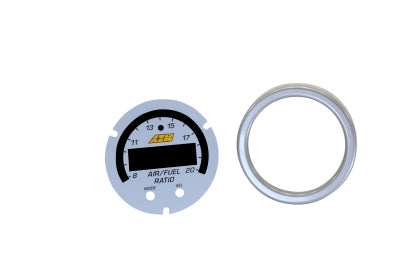 AEM 30-0300-ACC X-Series Wideband UEGO AFR Sensor Controller Gauge Accessory Kit. Includes Silver Bezel & White AFR/Lambda Faceplate