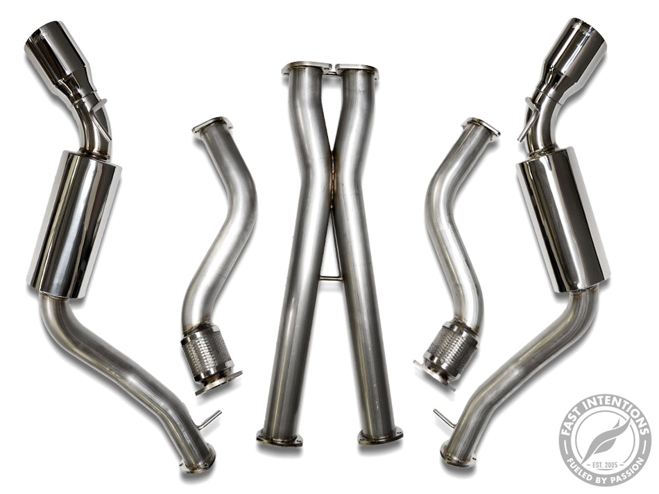 Fast Intentions 370Z TT-TDX 3.00″  Twin Turbo CAT BACK EXHAUST