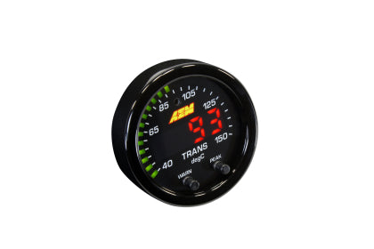 AEM 30-0302  X-Series Temperature Gauge 100~300F / 40~150C. Black Bezel & Black Water Faceplate