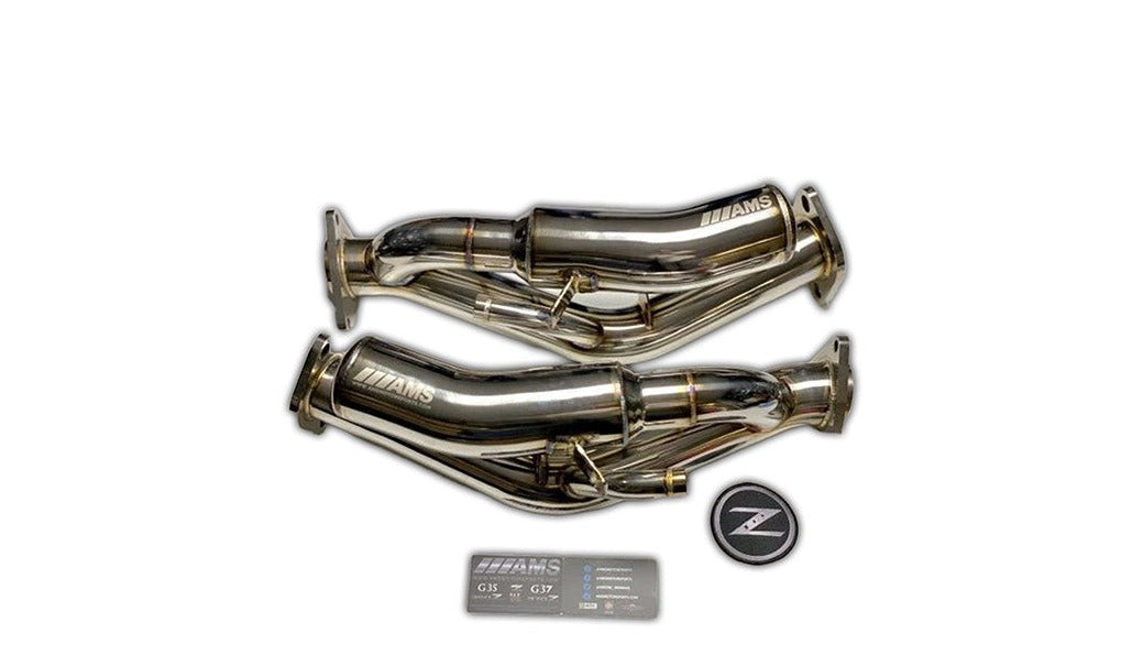 AMS Motorsports SEKUSHI Resonated Test Pipes, VQ35HR VQ37VHR - Nissan ...