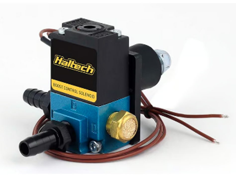 Haltech ECU Output - Boost Control Solenoid 3Hz Incl Fittings and Rubber Isolated Mount