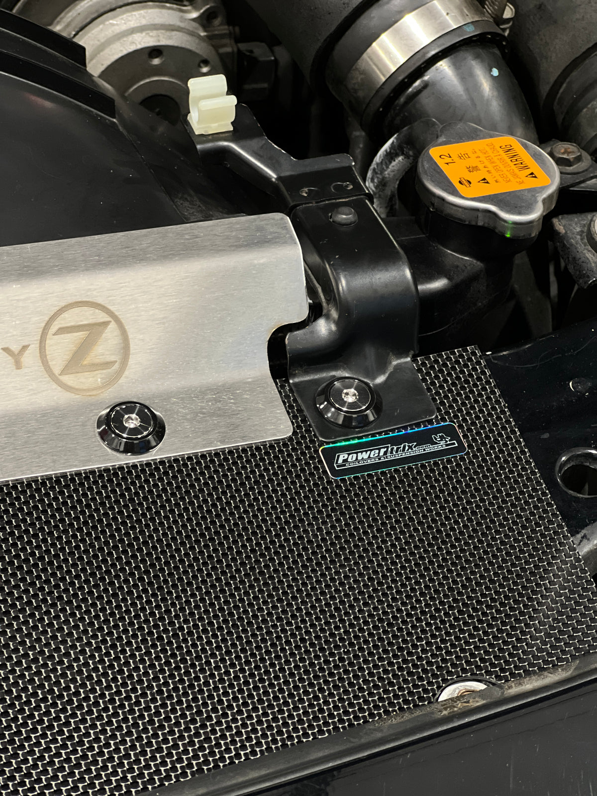 Guid Radiator Air No. 2 Installation Guide Powertrix Carbon Fiber Radiator Air Guide - Nissan 300Z Z32 TT NA ...