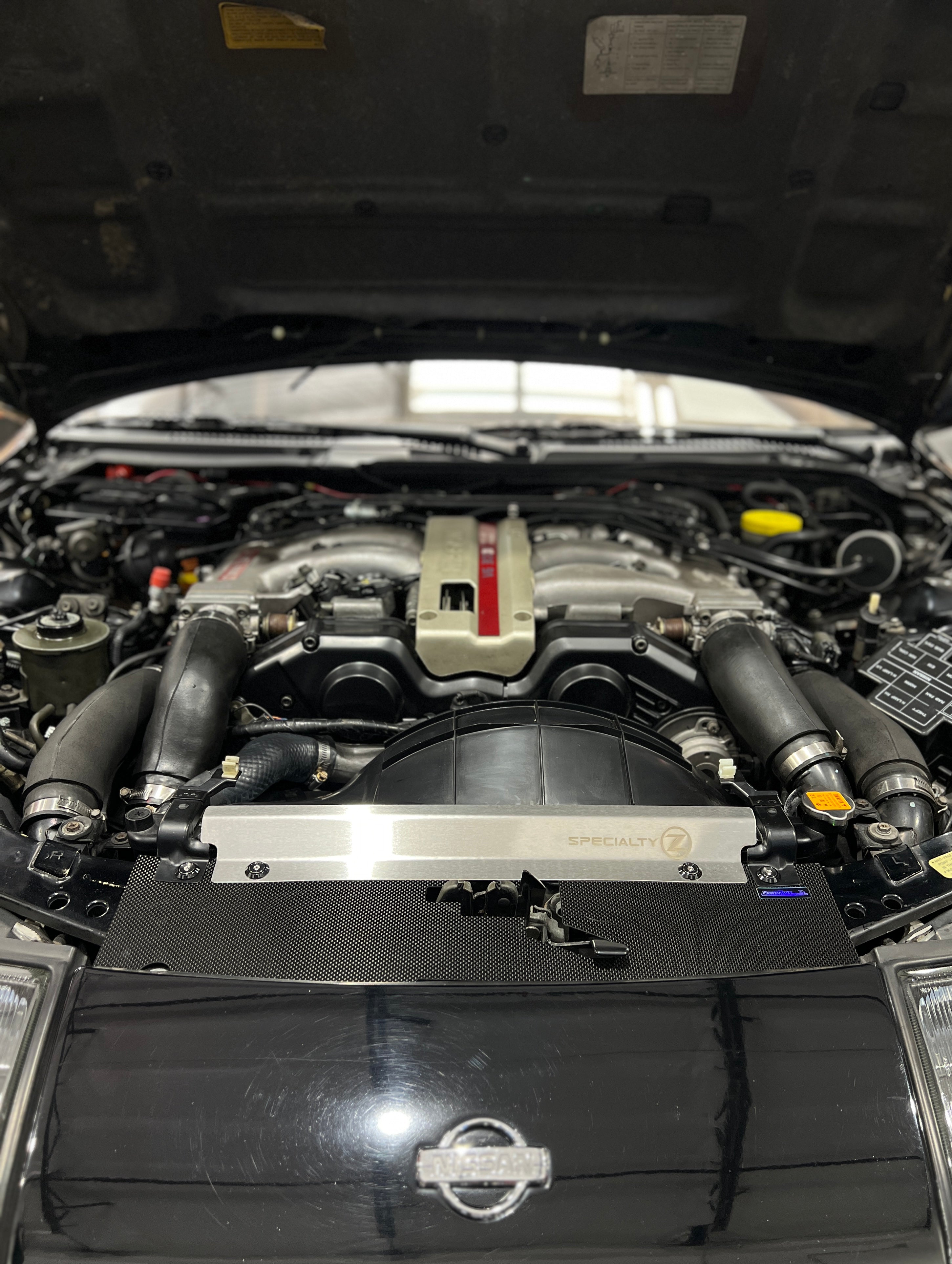 Powertrix Carbon Fiber Radiator Air Guide - Nissan 300Z Z32 TT NA