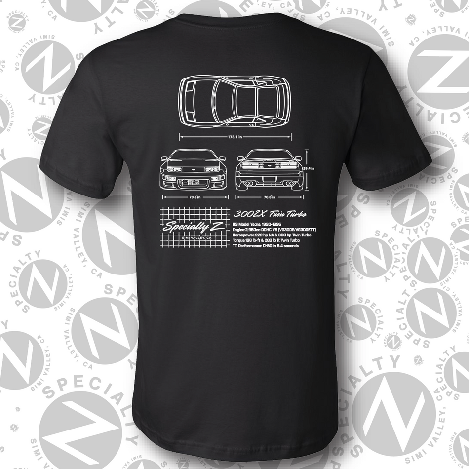 SZ Grid 300ZX Z32 T-SHIRT **NEW**