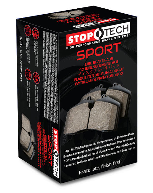 Stoptech Sport Brake Pads, Front w/ Non-Sport Calipers - Nissan 350Z 370Z / Infiniti G35, G37, Q40 Sedan / G35 07-08 Sedan AWD V36